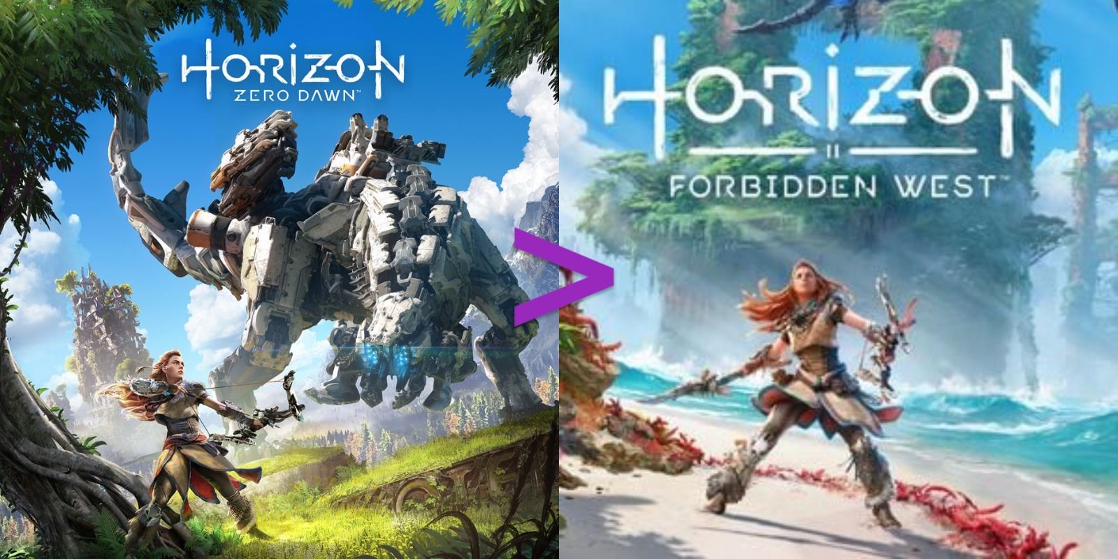 Cover art for Horizon Zero Dawn and Horizon Forbidden West