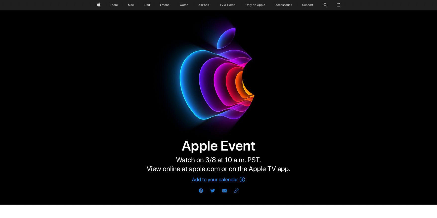 How To Watch Apples Peek Performance Event On March 8 0934