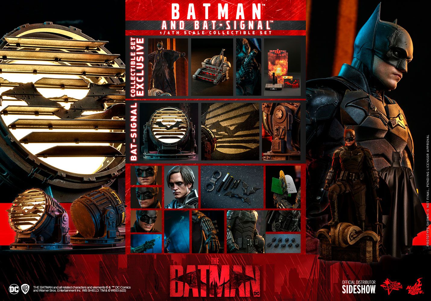 The Batman and Bat Signal DC Comics Gallery by Sideshow Collectibles