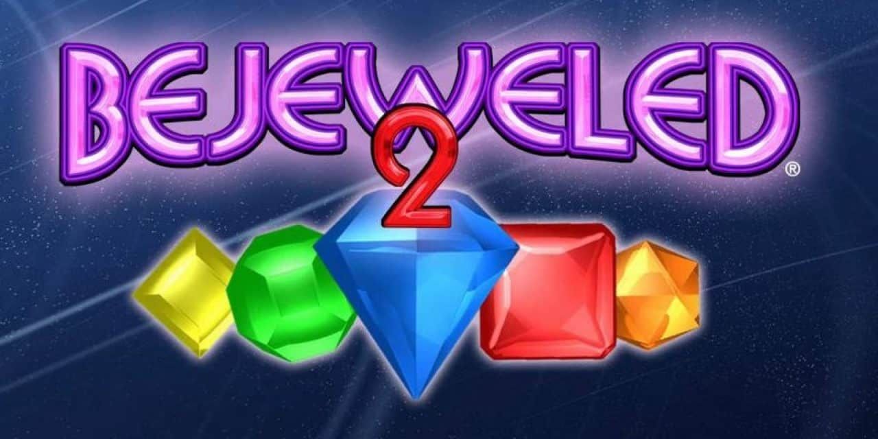 The title screen for Bejeweled 2