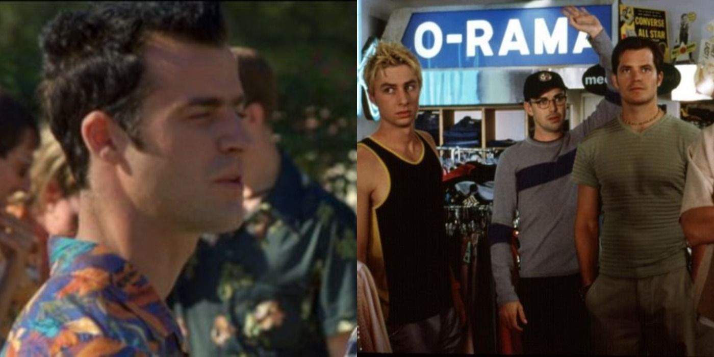 Split image of Justin Theroux and Zach Braff in Broken Hearts Club.