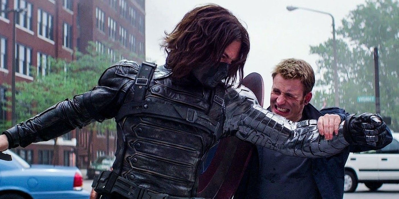 Captain America Winter Soldier highway fight