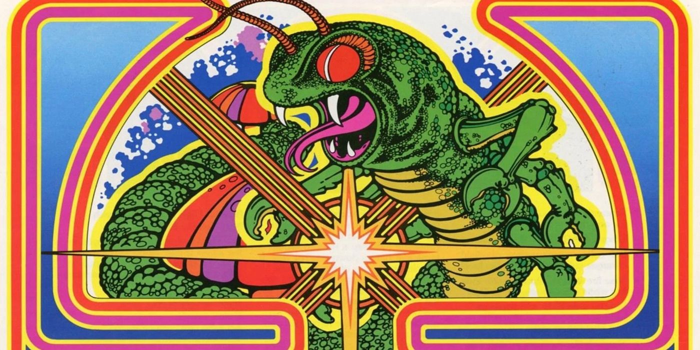 The main promotional image for the classic arcade game Centipede