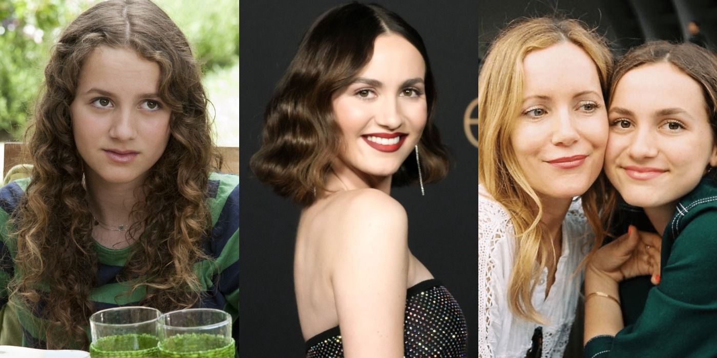 Maude Apatow in This Is 40, the Euphoria red carpet, and with her mother, Leslie Mann