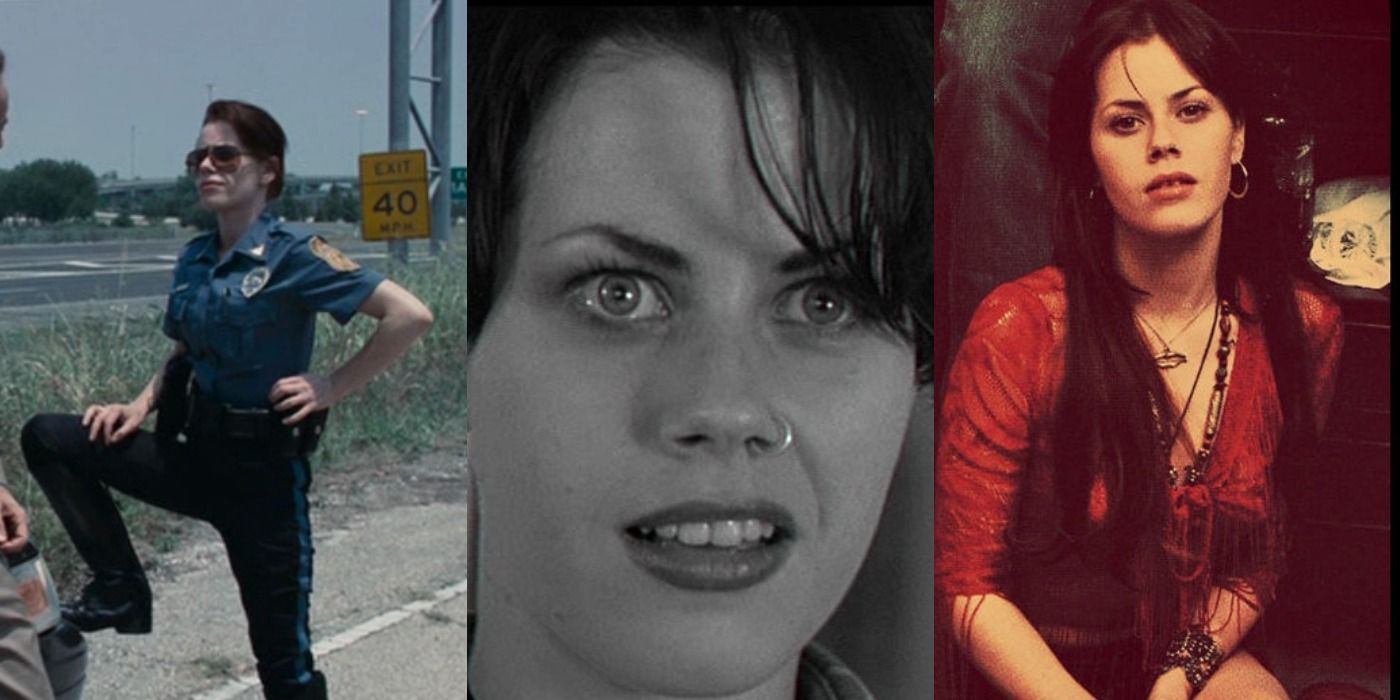 Collage of Fairuza Balk in American History X, Bad Lieutenant, and Almost Famous.