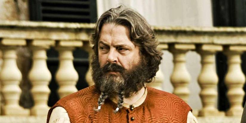 Illyrio Mopatis looking offscreen skeptically in Game of Thrones