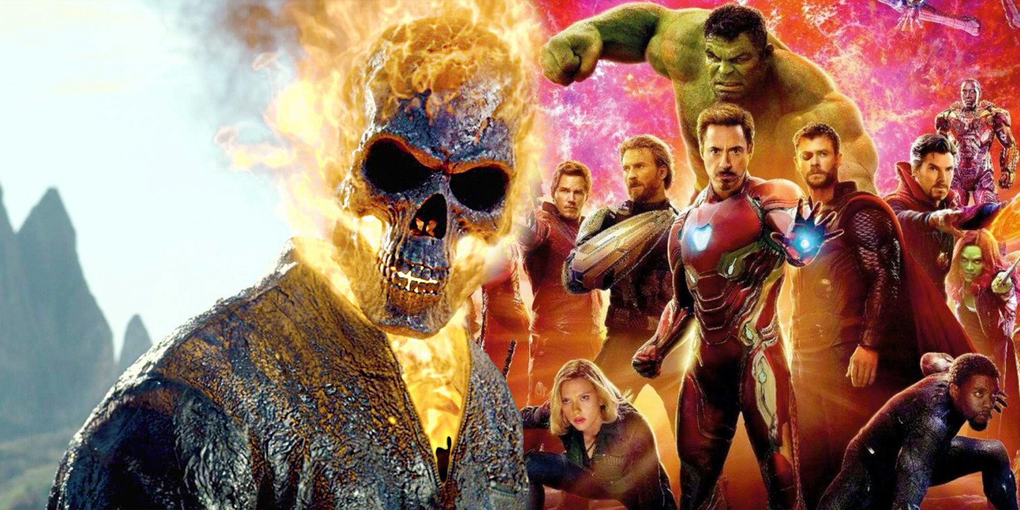 Ghost Rider Roll Over The Avengers