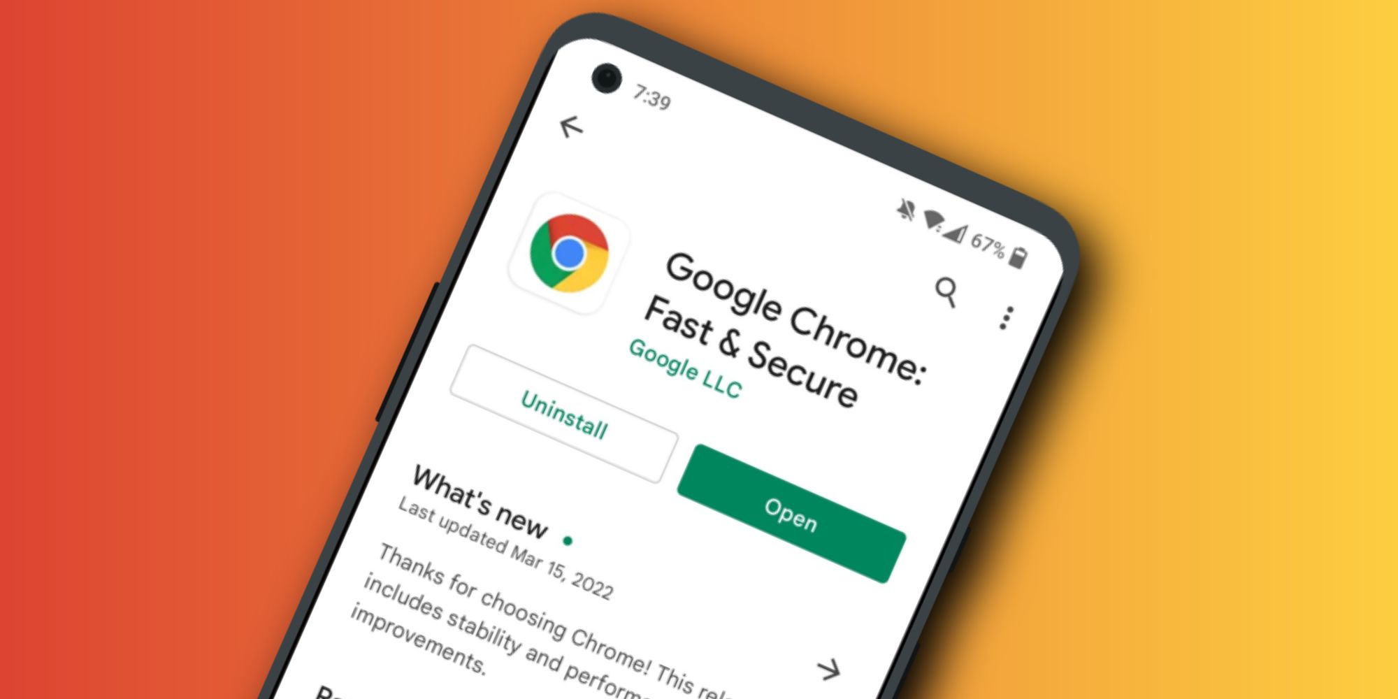 Google Chrome Android app on the Play Store