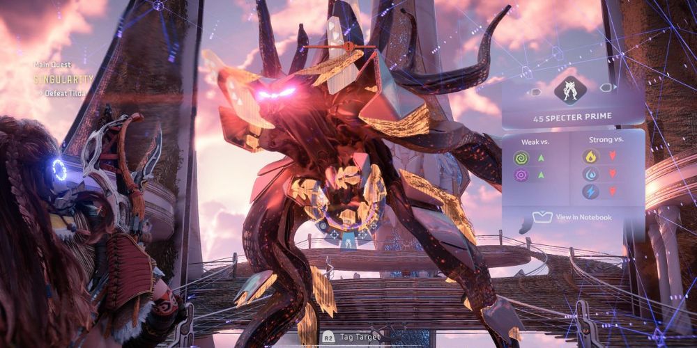 Aloy fights Tilda in Horizon Forbidden West