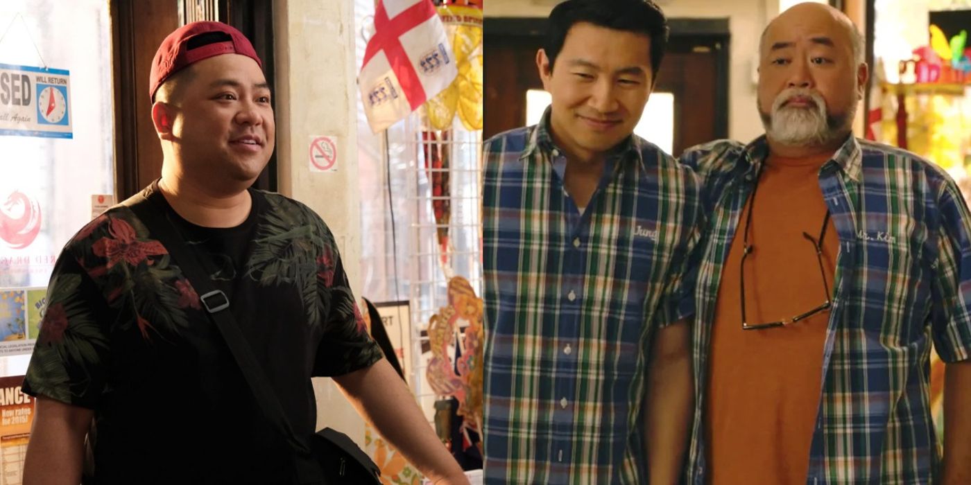 Split image of Kimchee, Jung, and Appa from Kim's Convenience