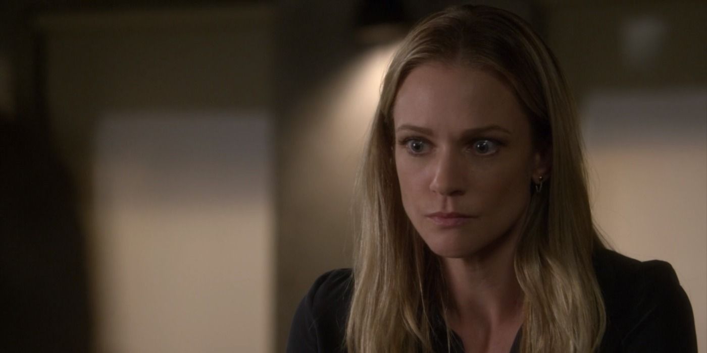 JJ with tears in her eyes in Criminal Minds