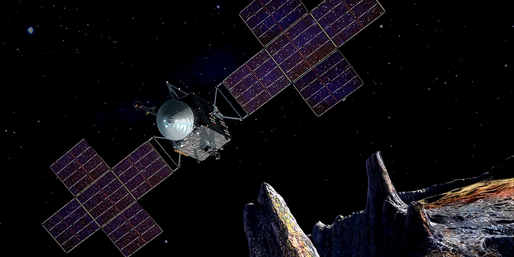 NASA Psyche Spacecraft On Target Approach