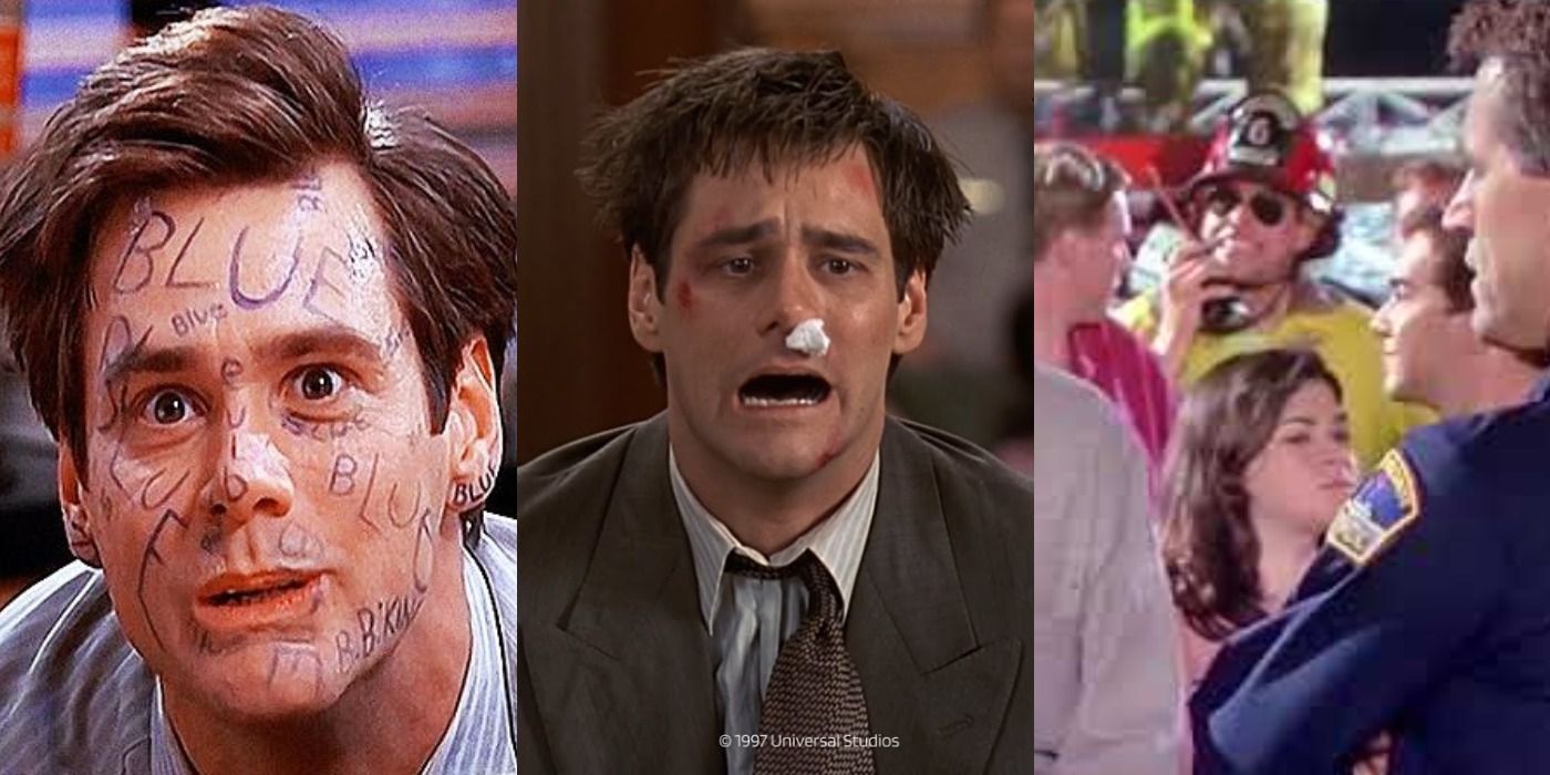 Collage of Jim Carrey in Liar Liar.
