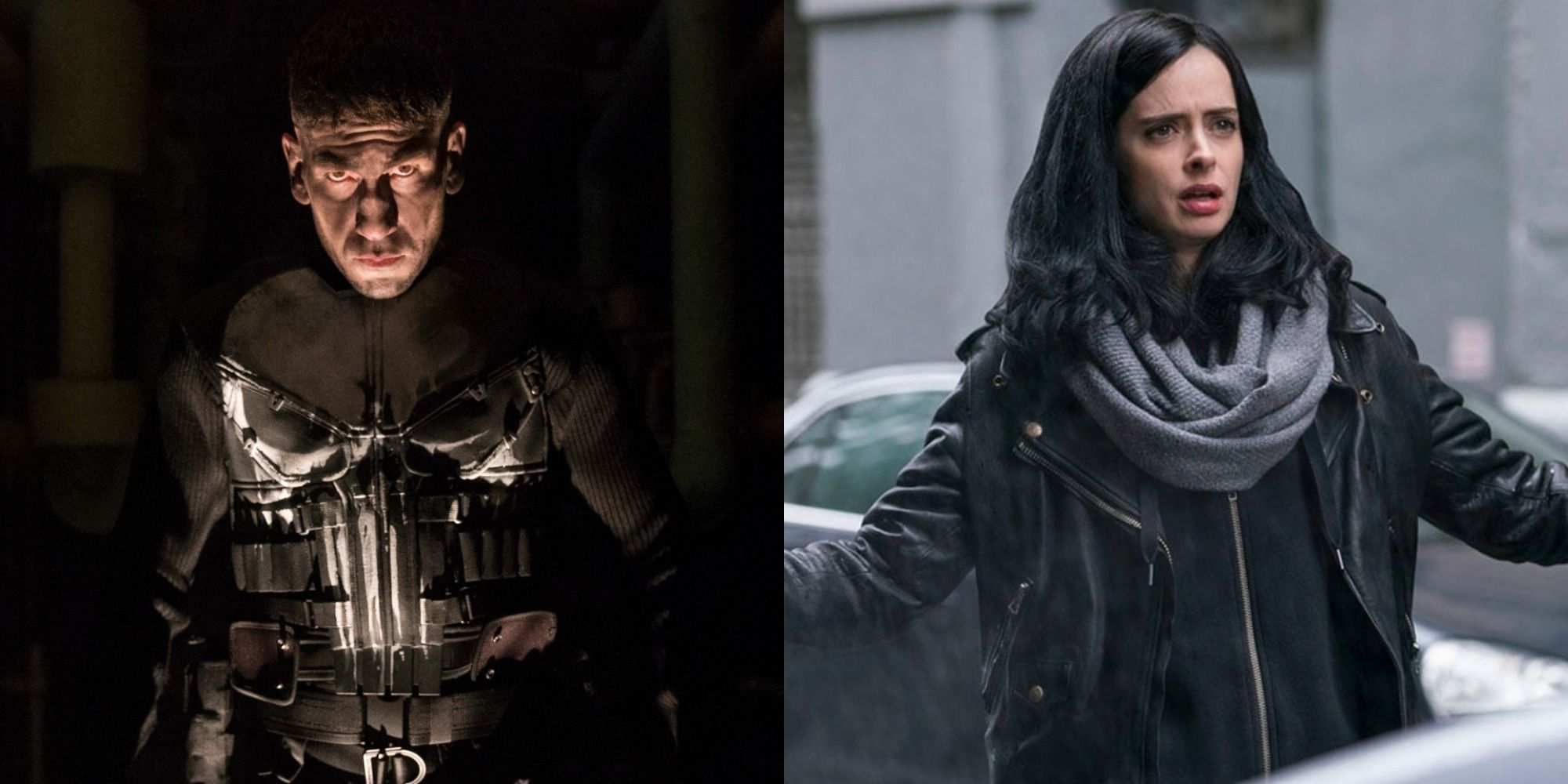 The Punisher and Jessica Jones in the MCU