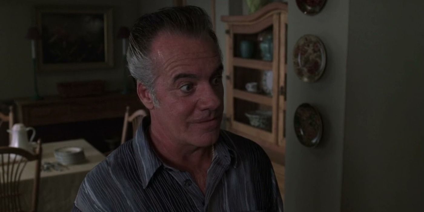 Paulie making a face at the psychic in The Sopranos