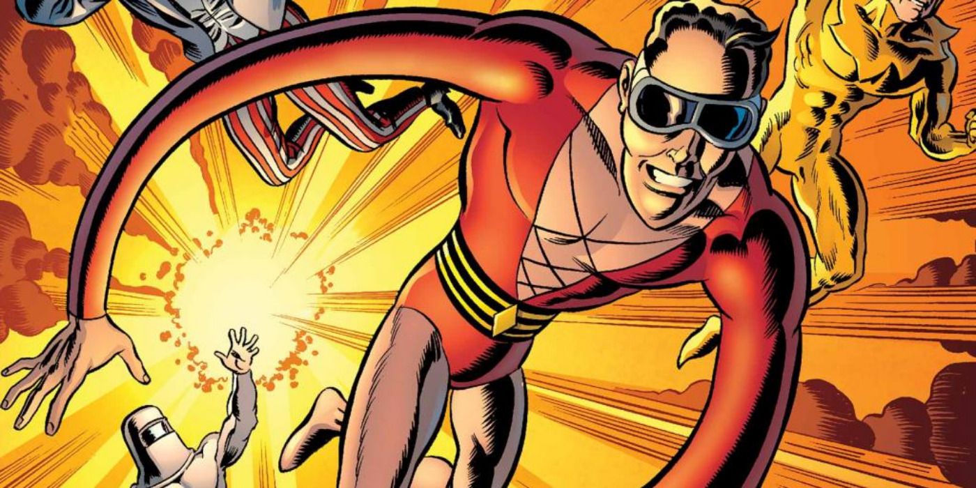 Plastic Man Escaping From Human Bomb