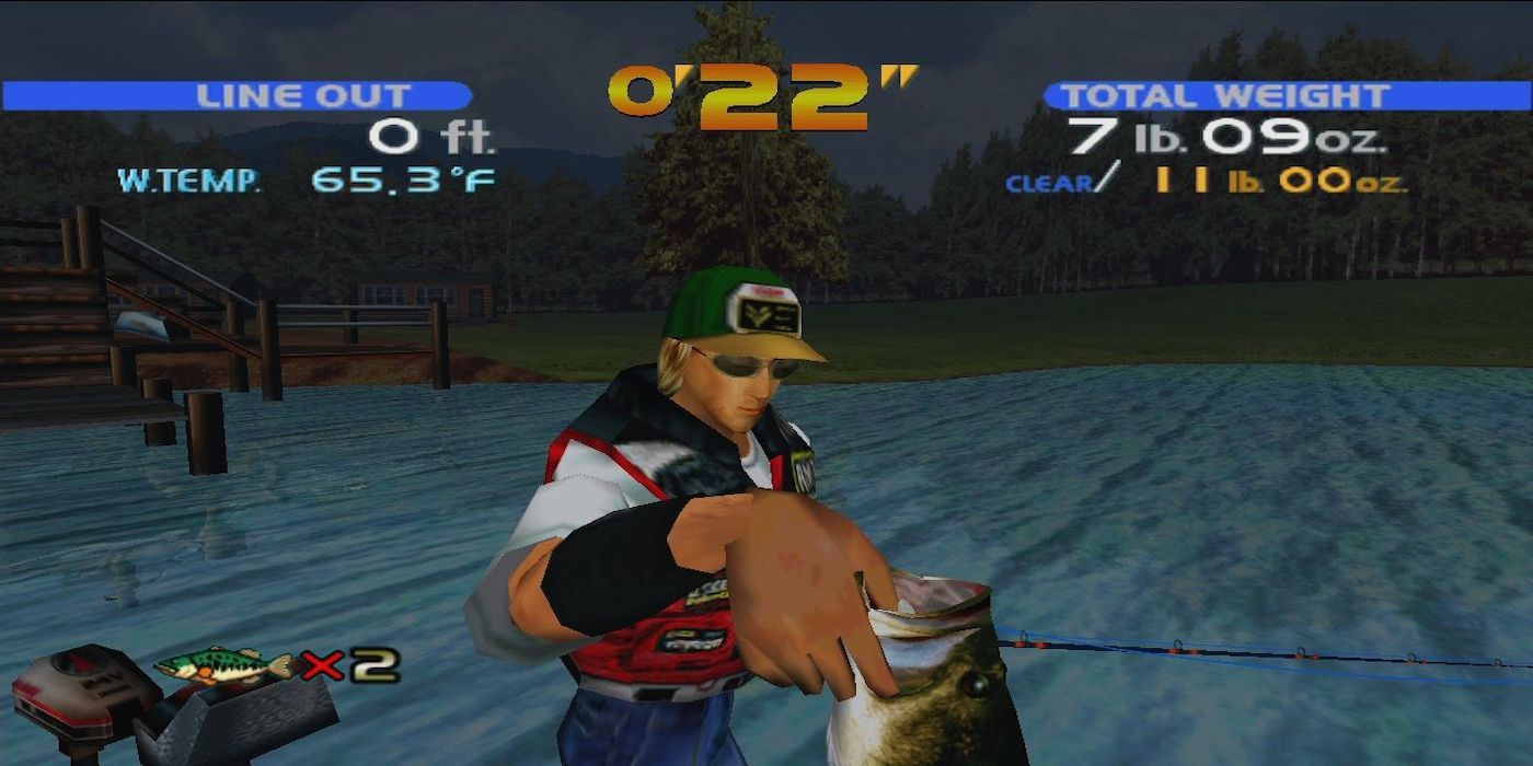 A screenshot from the game Sega Bass Fishing