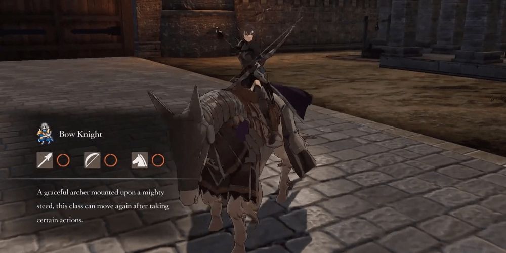 Bow Knight displayed in Fire Emblem Three Houses