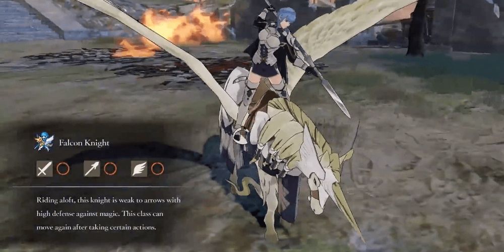 Falcon Knight displayed in Fire Emblem Three Houses