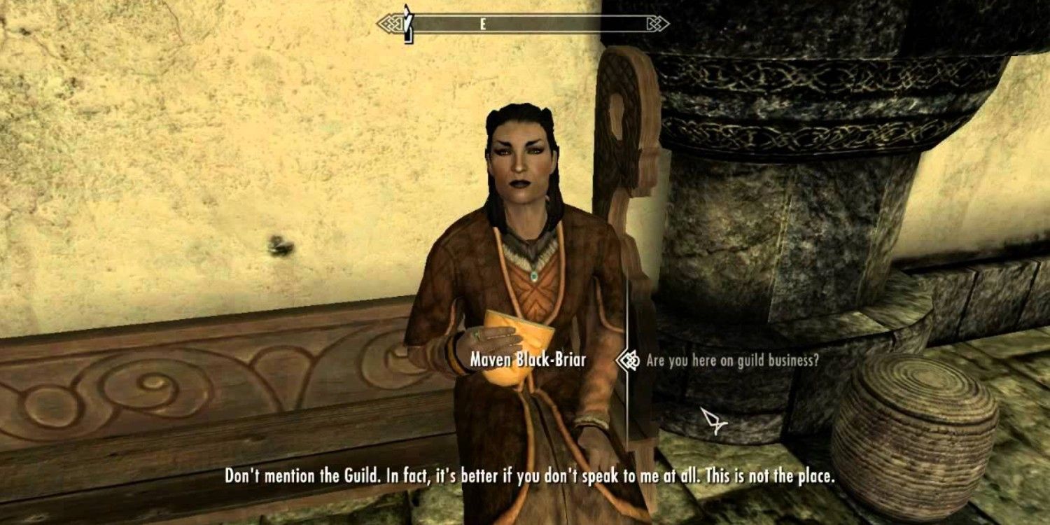 Maven is Skyrim's most visible criminal, and she will never suffer any setbacks.