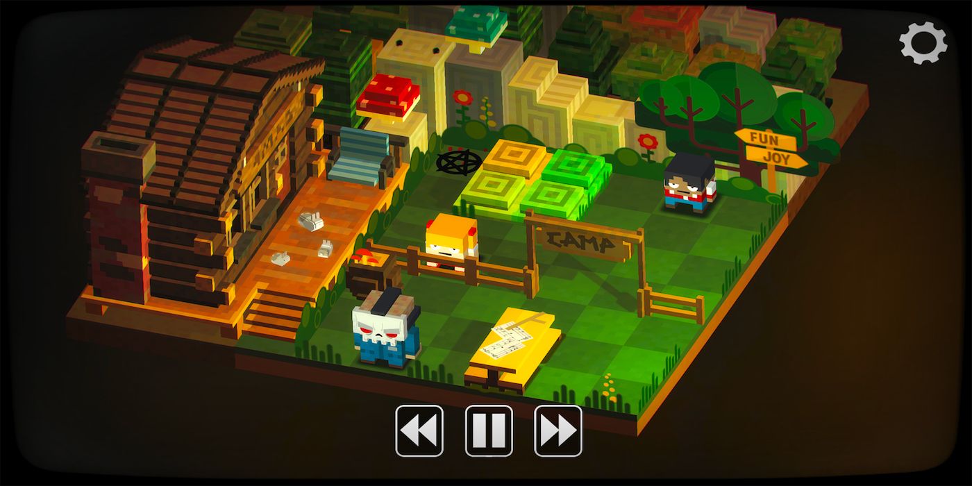 A screenshot from the game Slayaway Camp