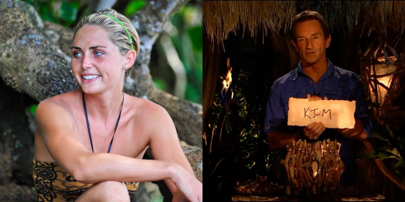 Kat from One World, and Jeff reading the Survivor jury votes