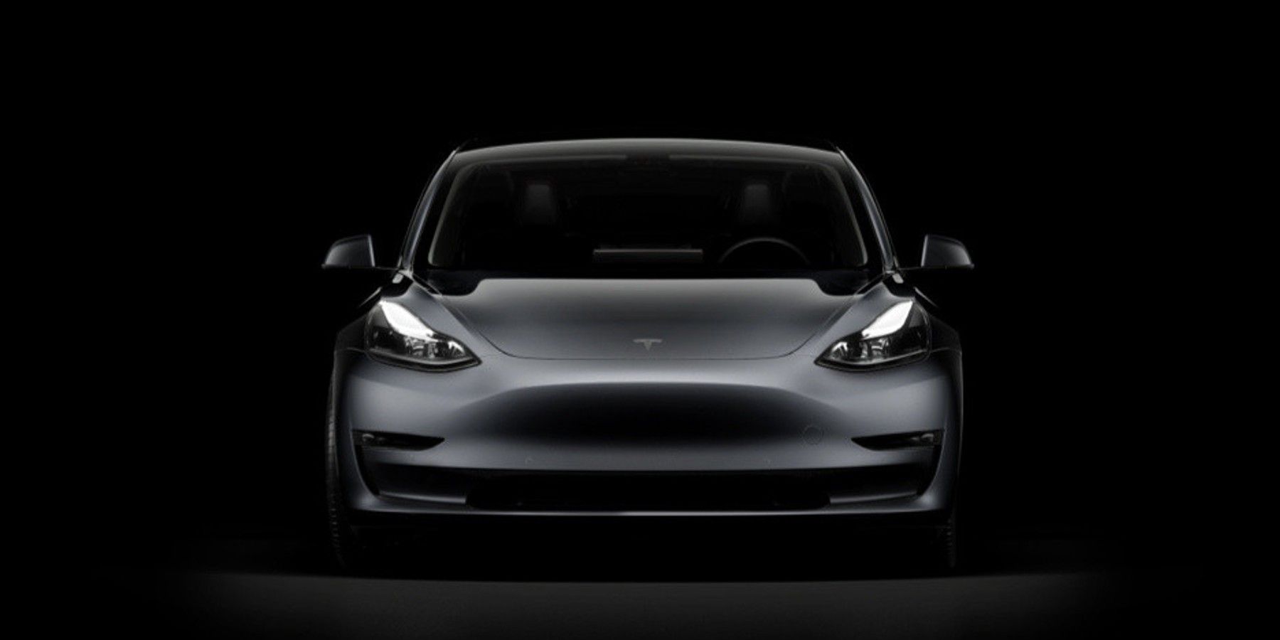 Tesla Car In Black Background