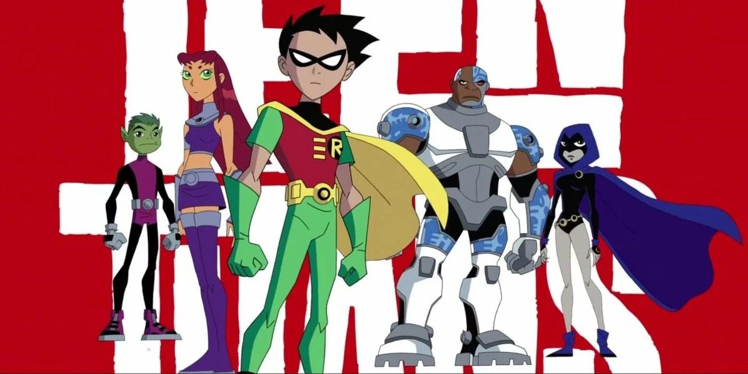 The Teen Titans standing together