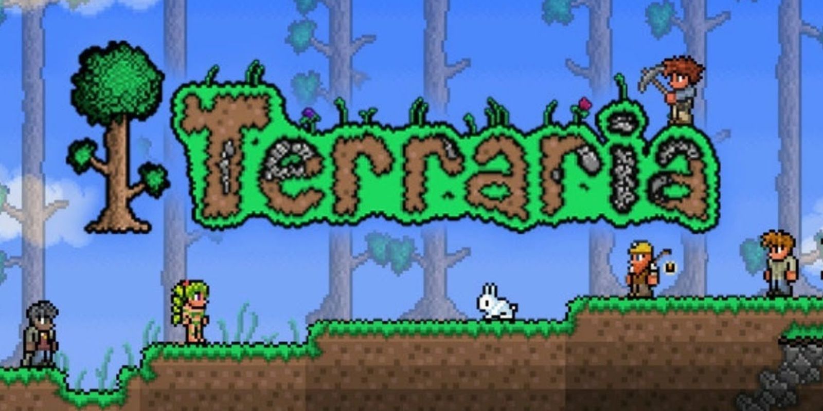 The logo from the video game Terraria
