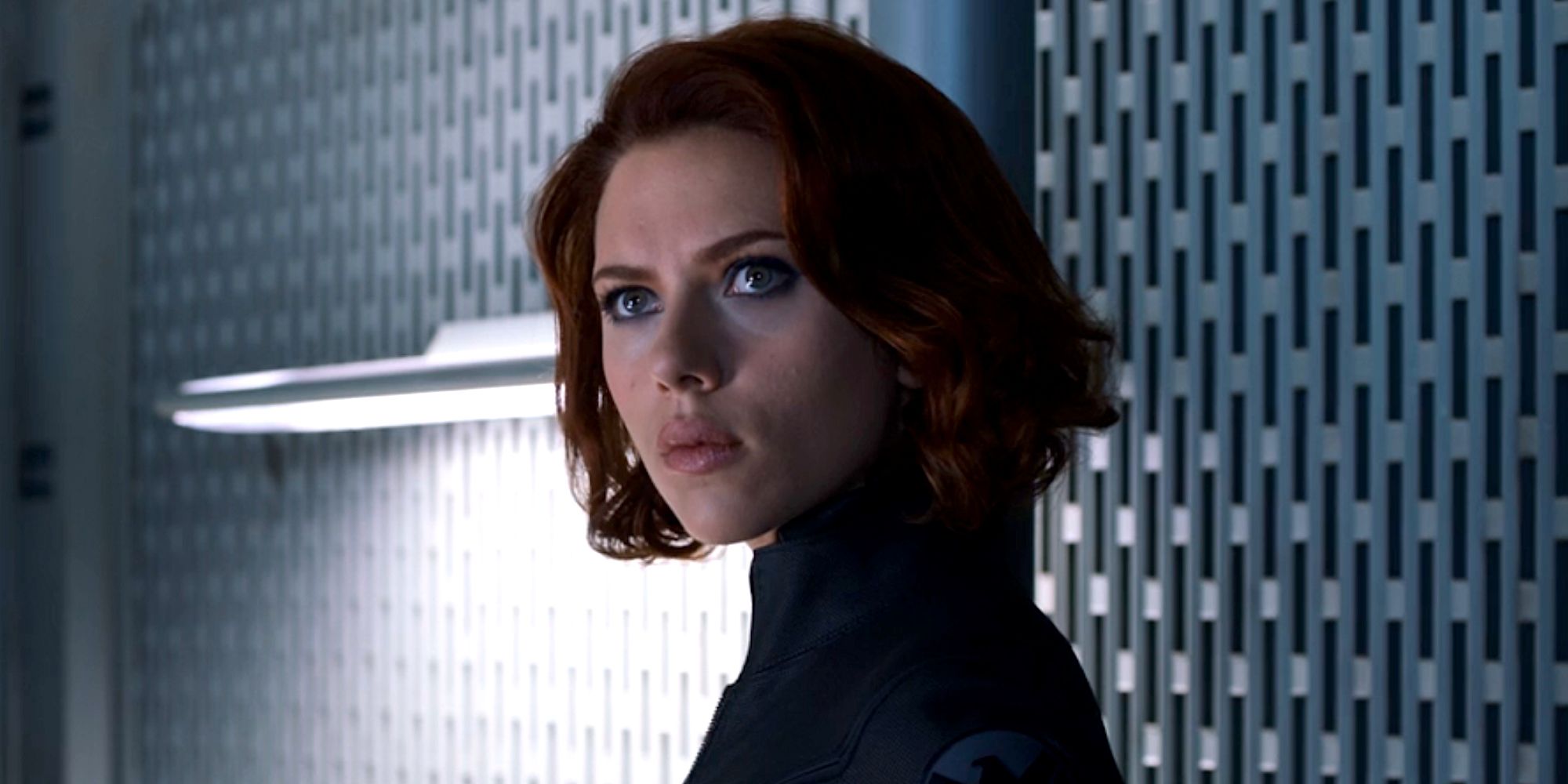 Scarlett Johansson como Viúva Negra em Vingadores de 2012