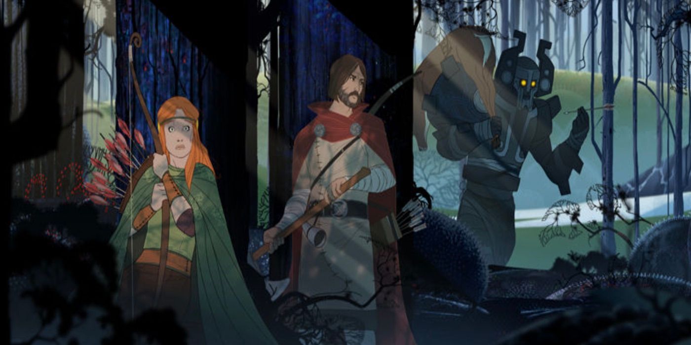 Official promotional image for the first game in The Banner Saga trilogy