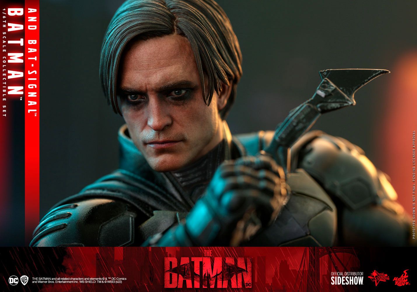 The Batman Hot Toys Figure Robert Pattinson Face Detail