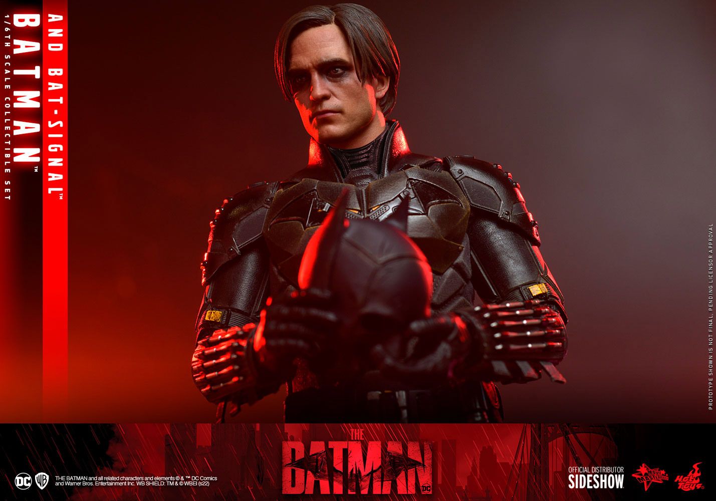 The Batman Hot Toys Figure Features Light-Up Bat Signal