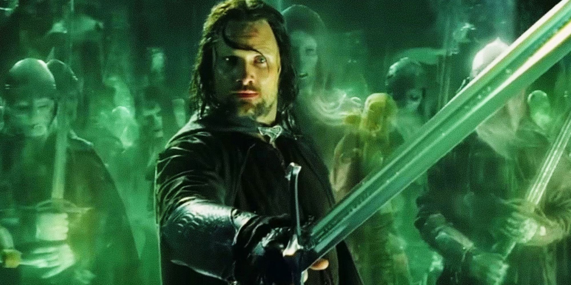 Aragorn leads an army in Return Of The King