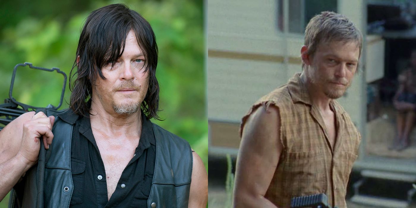 the walking dead daryl then now