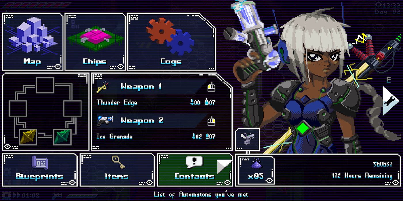 A screenshot from the game Unsighted