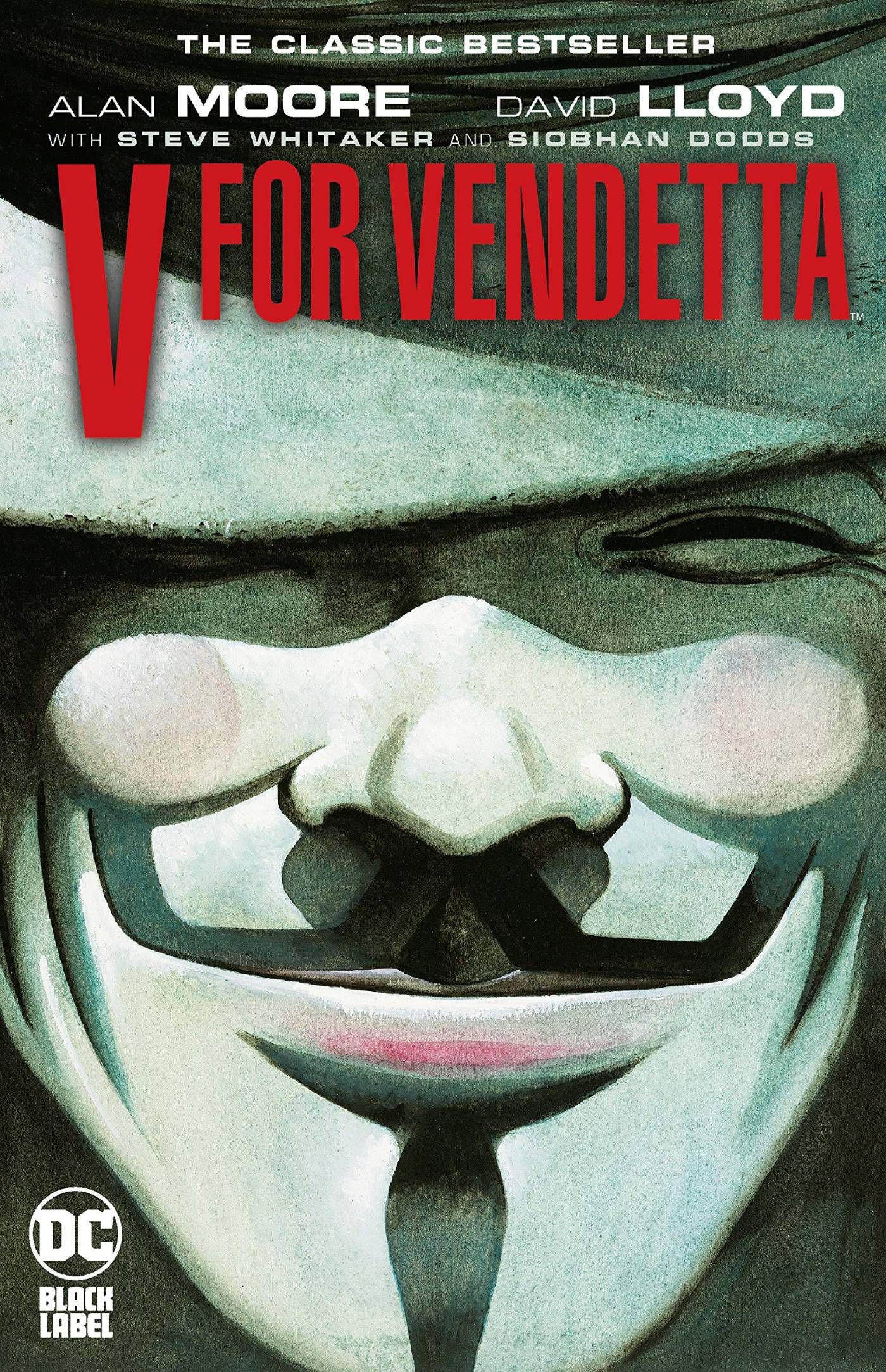 Cover to the graphic novel version of V for Vendetta