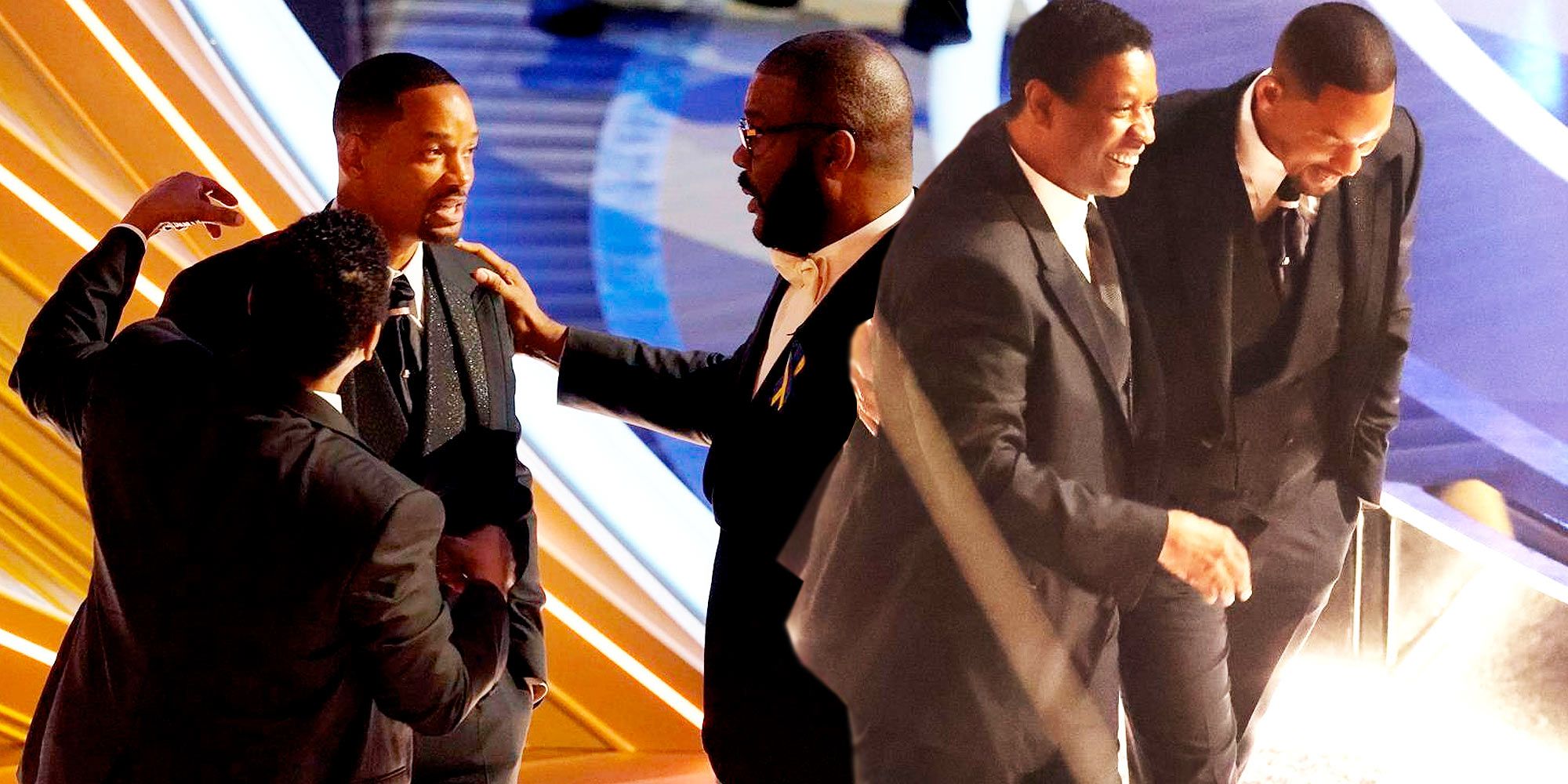 Audience reaction to will smith slap at the oscars, tyler perry, denzel washington