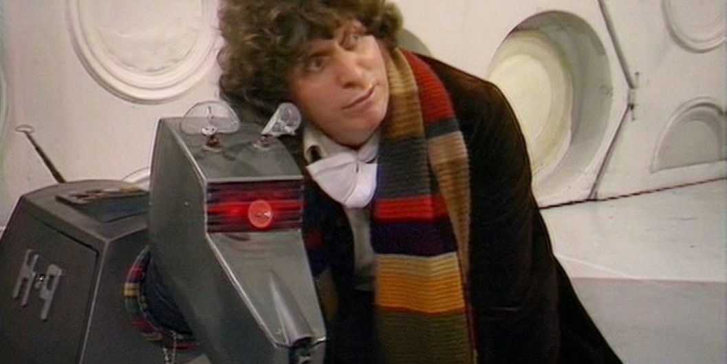 The Fourth Doctor and K9 witness Romania’s arrival onboard the TARDIS in The Ribos Operation.