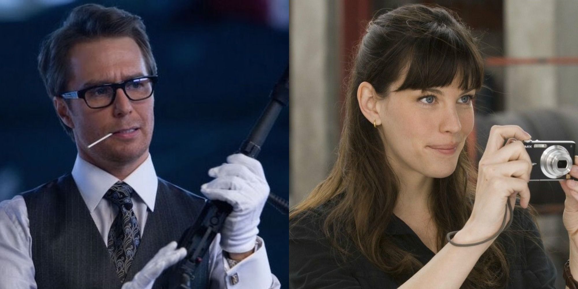 Split image of Justin Hammer in Iron Man 2 and Betty Ross in The Incredible Hulk