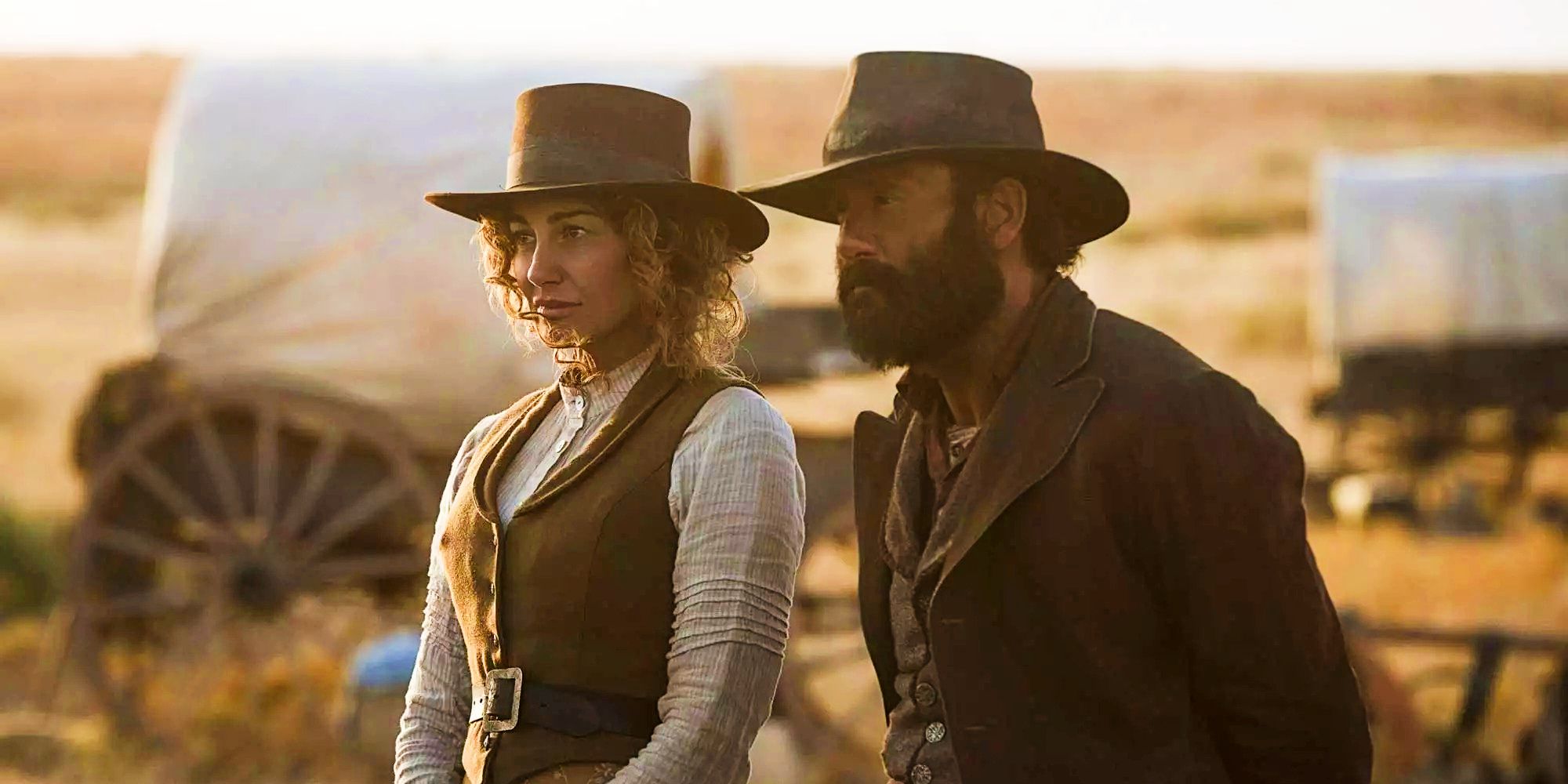 1883 Faith Hill and Tim McGraw as Margaret and James Dutton