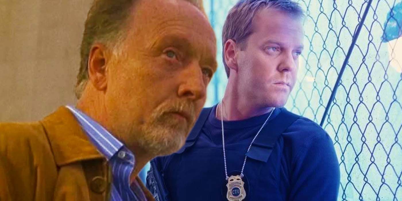 24 Season 2 villain Peter Kingsley played by Tobin Bell and Kiefer Sutherland as series hero Jack Bauer