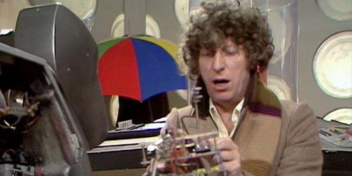 The Fourth Doctor discovers K9 has laryngitis in Destiny Of The Daleks.