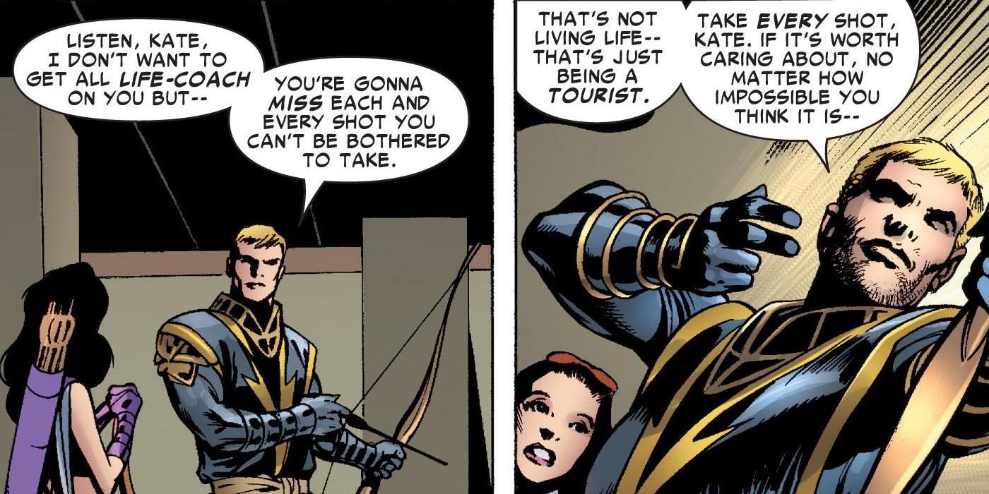Hawkeye Comic Panels