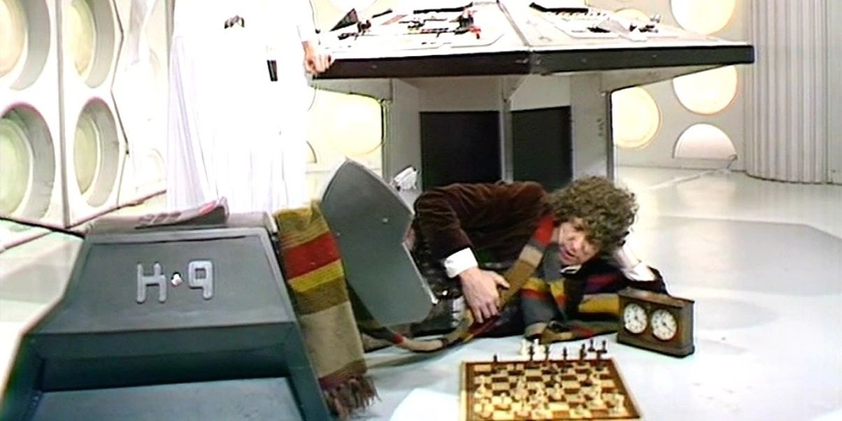 The Fourth Doctor and K9 engage in another round of chess in The Androids Of Tara.