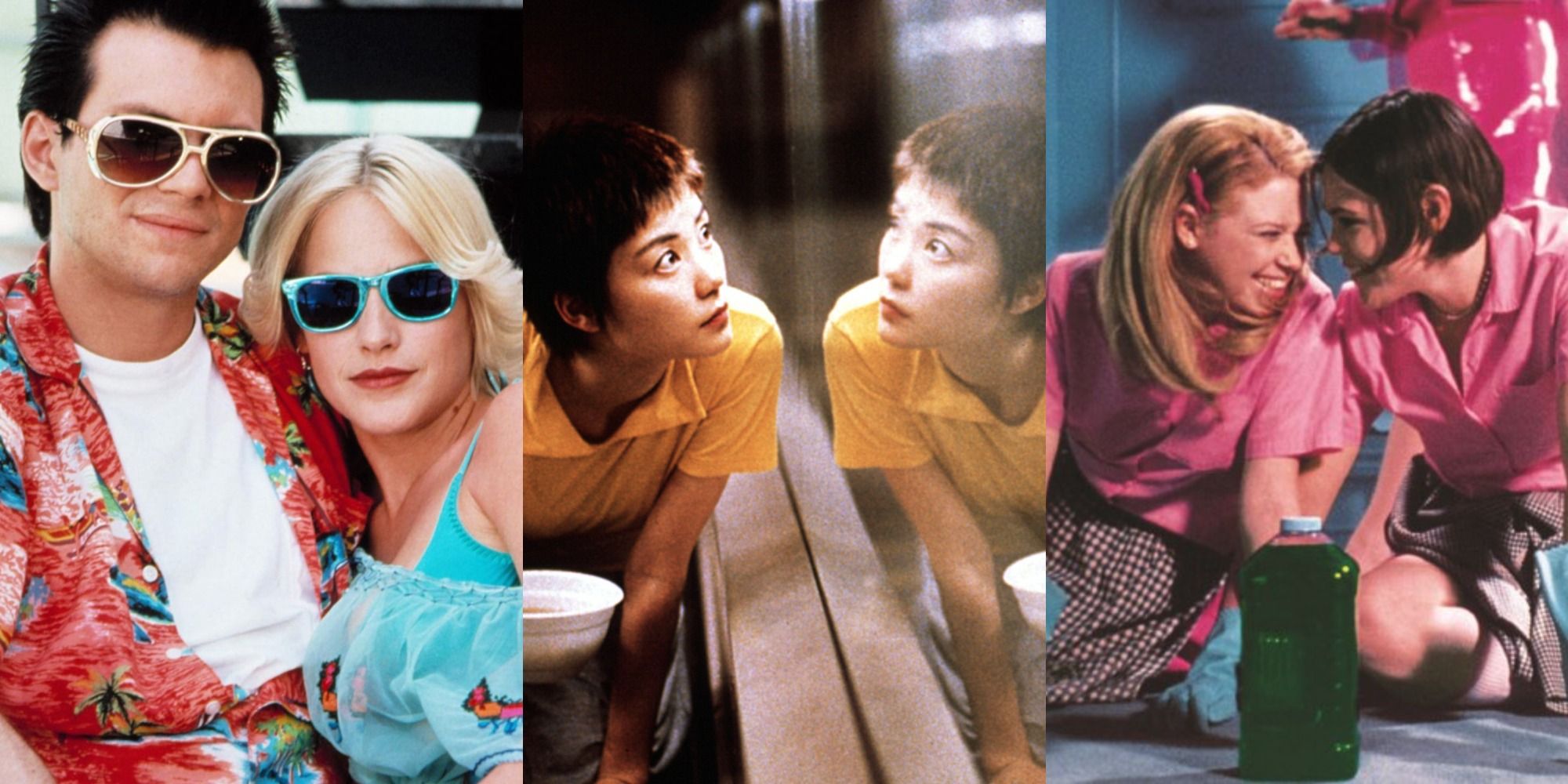 Stills from True Romance, Chungking Express, and But I'm A Cheerleader