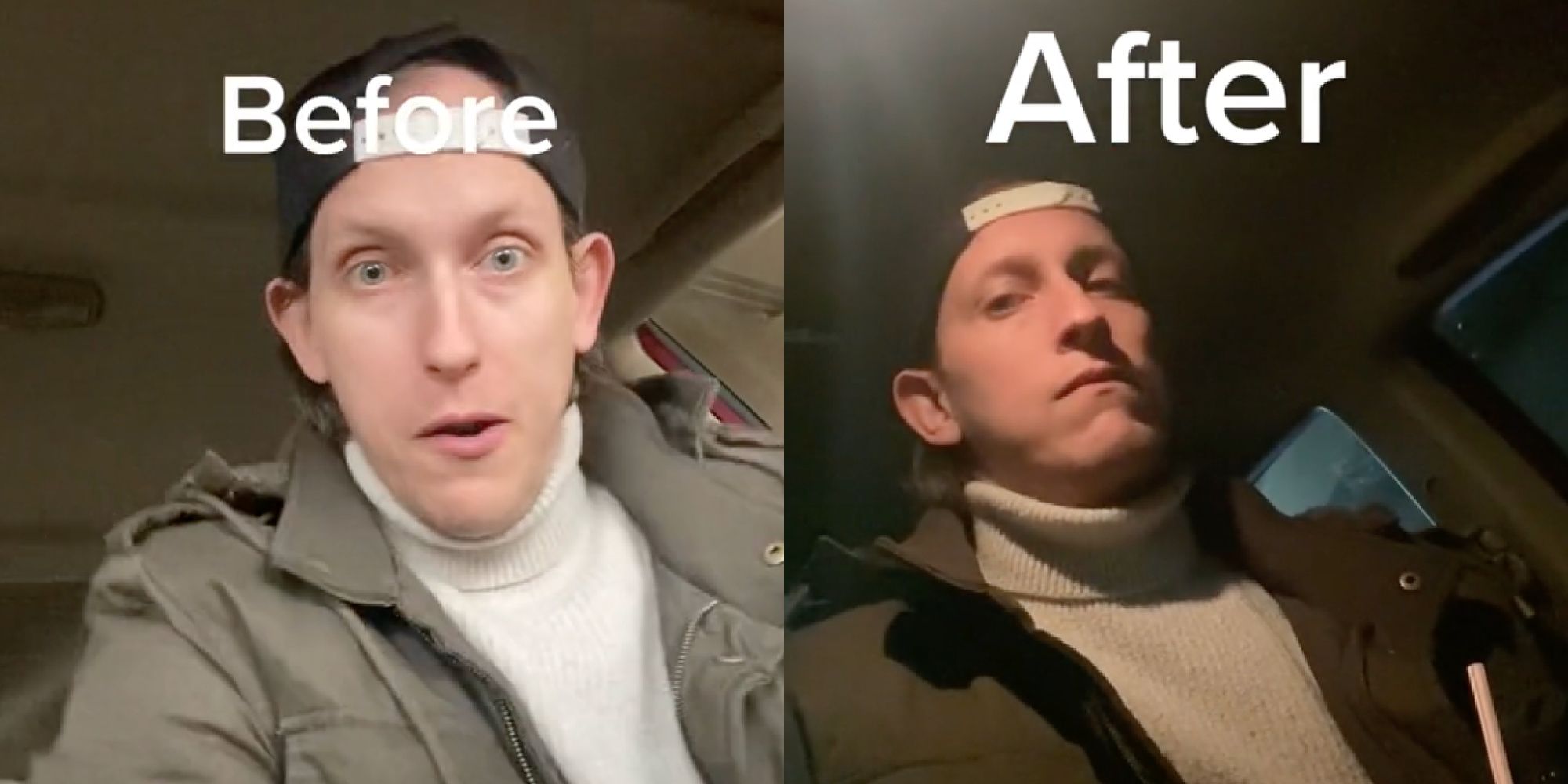 A TikTok does a Before and After for Morbius