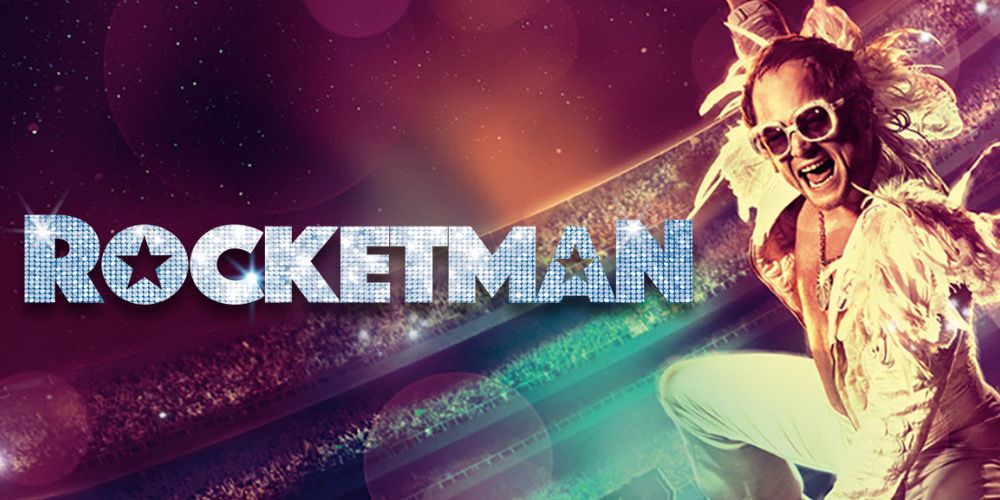 Taron Egerton is featured as Elton John on the Rocketman Poster