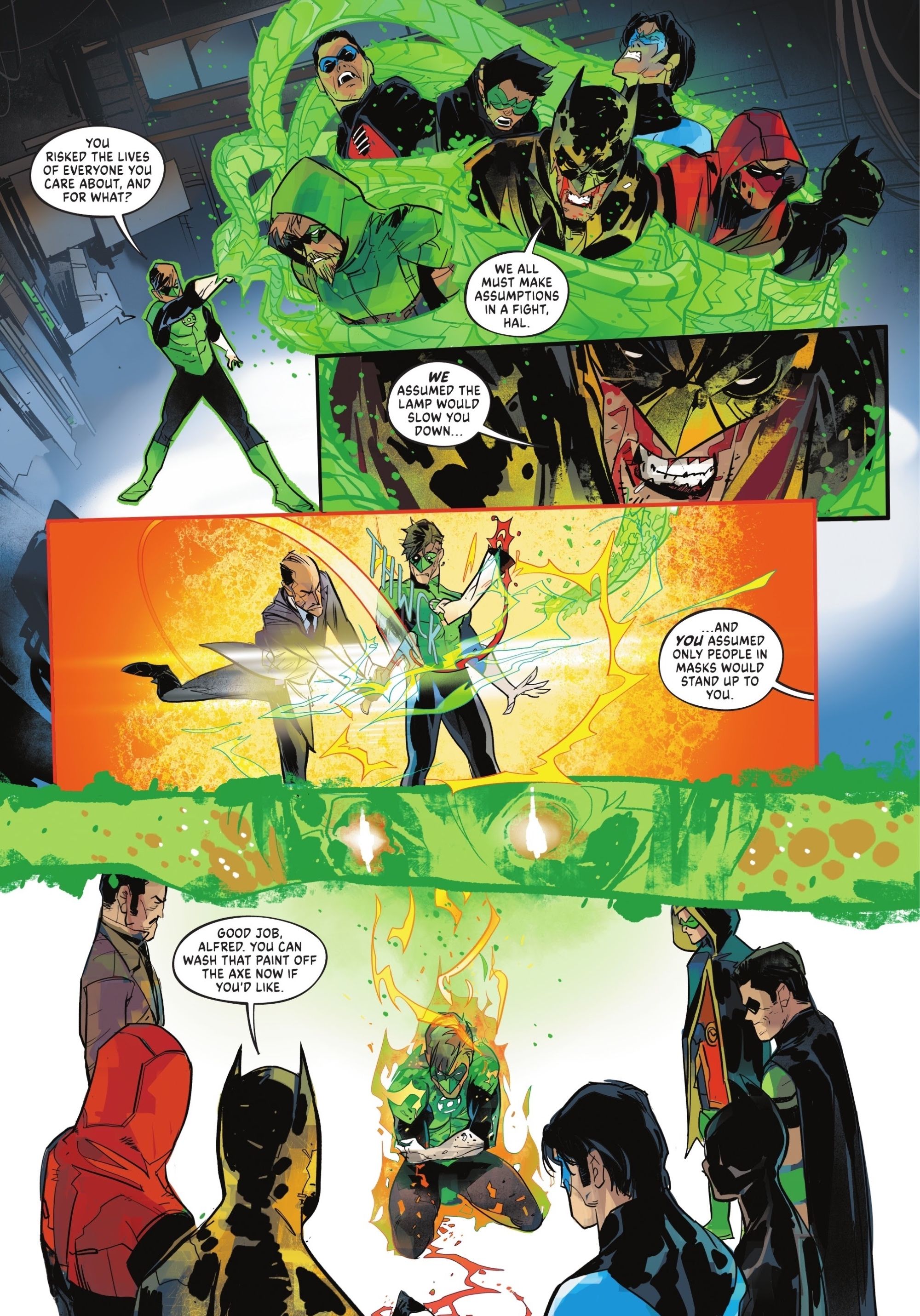 Alfred-Cutting-Off-Green-Lantern&rsquo;s-Arm-In-DC-vs-Vampires