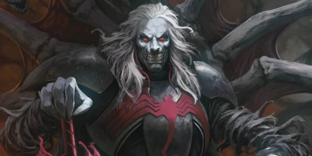 An image of Knull looking threatening in the Marvel comics